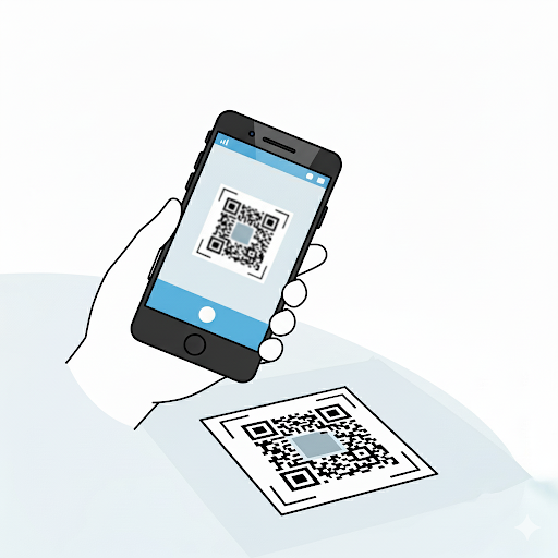 Please scan a QR code to proceed